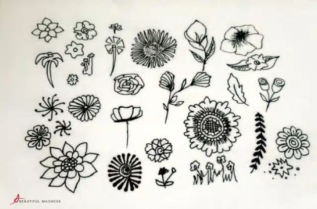 Easy Flower Doodles