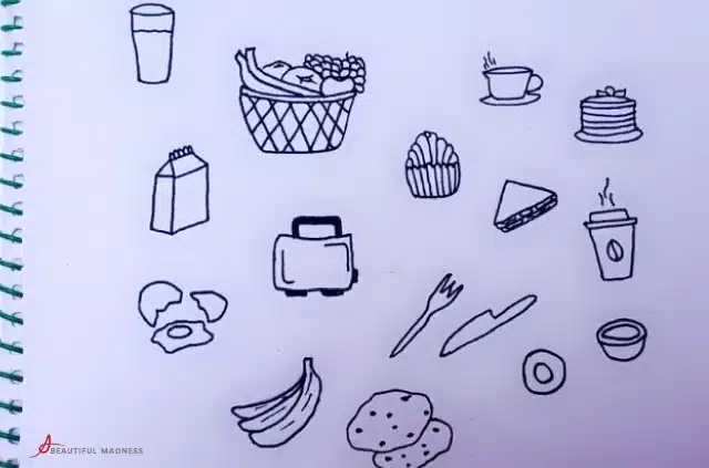 Breakfast Doodle Art