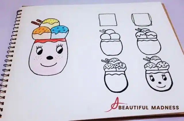 Funny Cartoon Food Doodles
