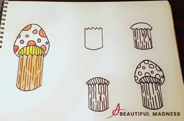 mushroom drawing