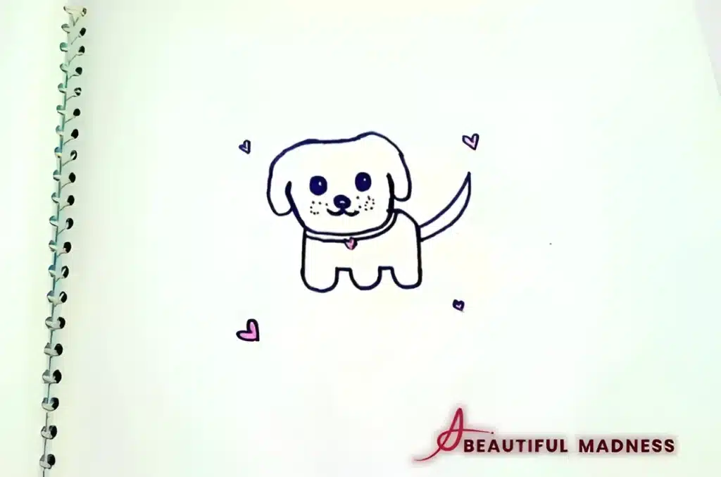 cute dog drawing idea