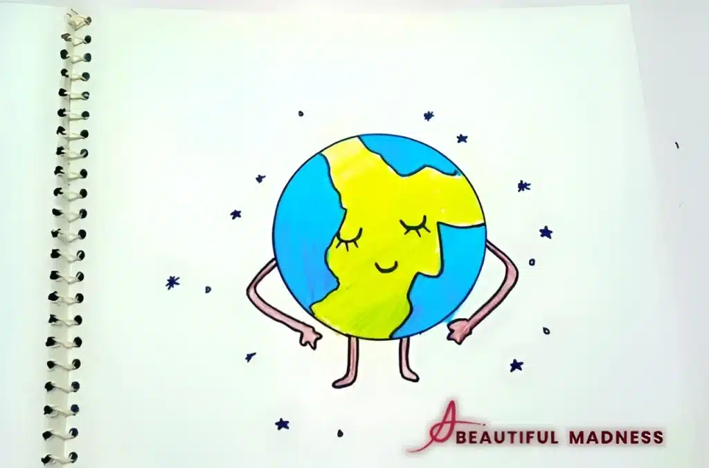 draw planet in easy way