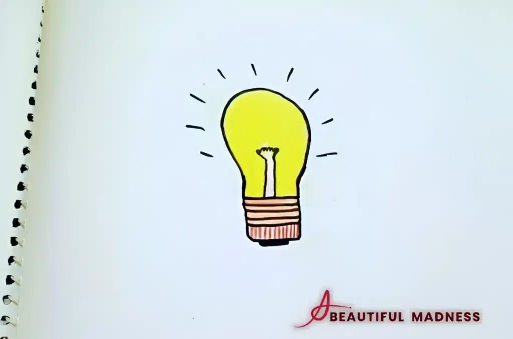 bulb draws in an easy way