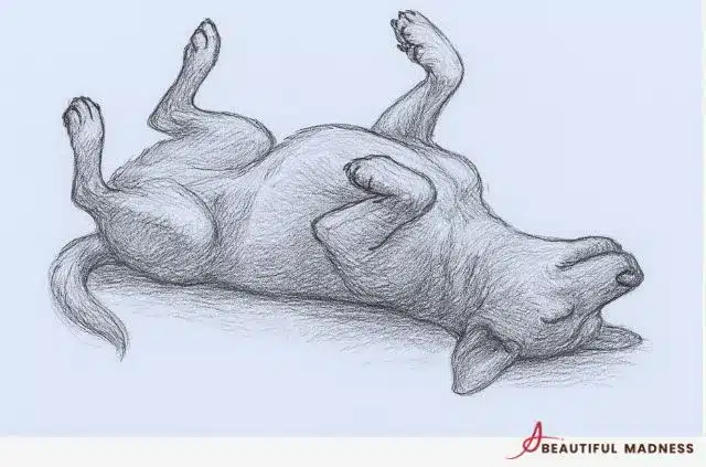 dogs sleep on their backs