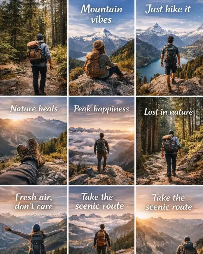 short-hiking-captions