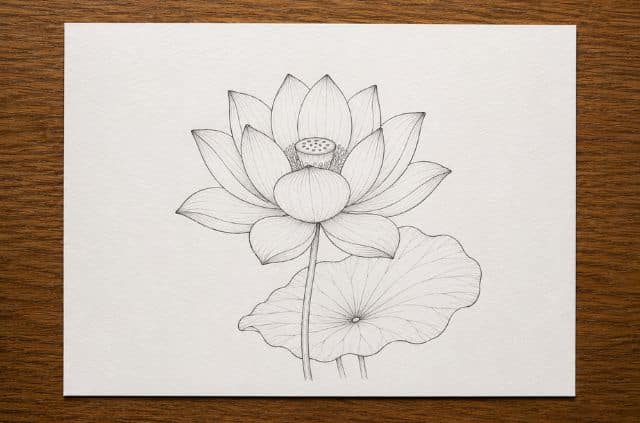 lotus-flower-drawing