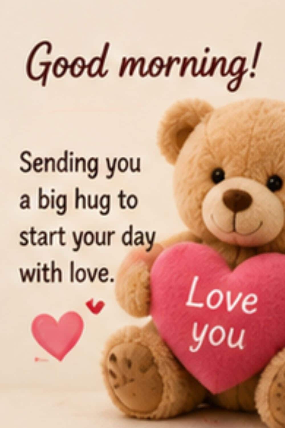 Cute good morning love meme with adorable character and warm message