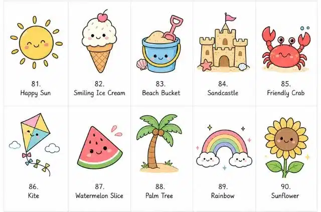 easy-summer-doodles-for-kids