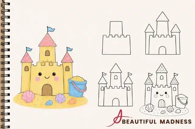 sandcastle-summer-doodle-ideas