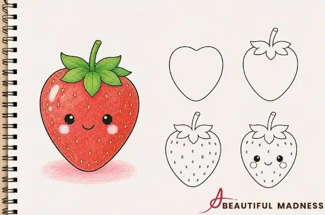 easy-strawberry-summer-doodle-with-seeds-and-leafy-top