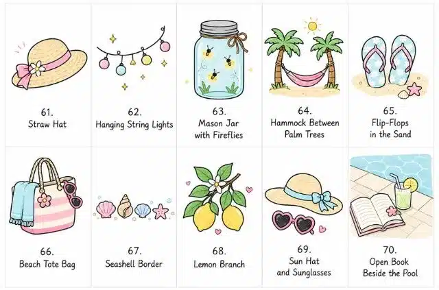 summer-aesthetic-doodle-ideas