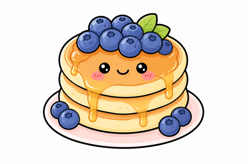 pancakes-topped-with-blueberries