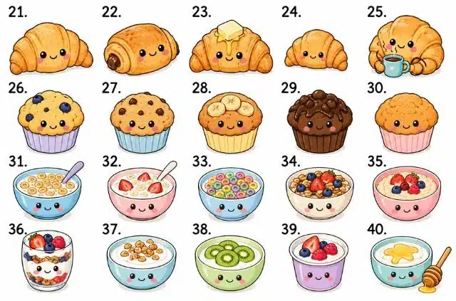 cute-croissant-muffin-cereal-doodles