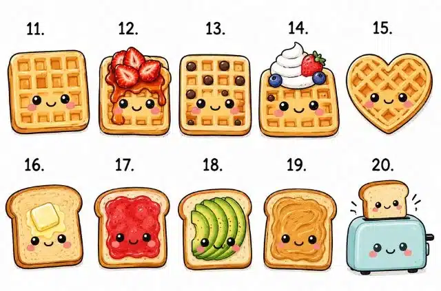easy-breakfast-doodles-waffles-toast