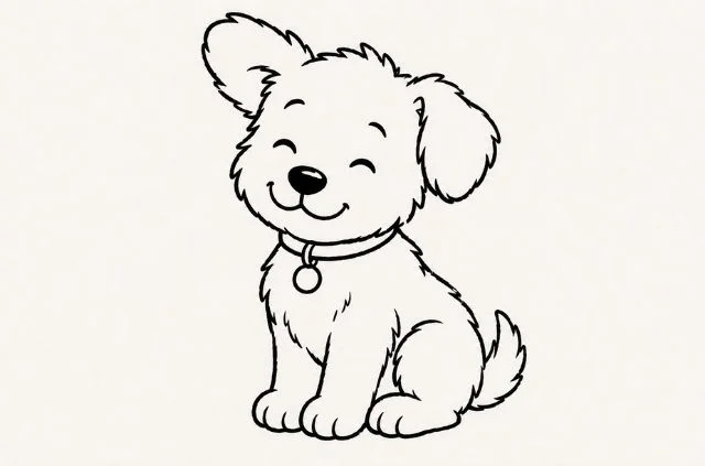 sitting-dog-doodle