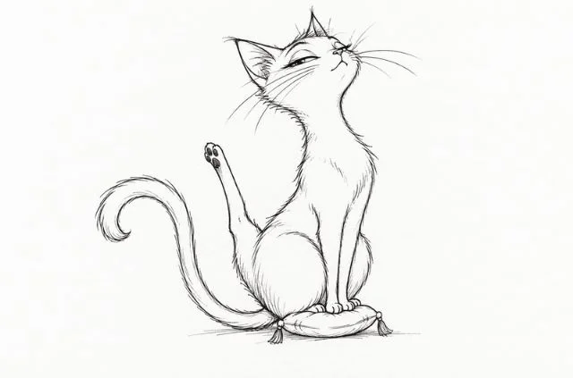 cat-trying-to-look-elegant
