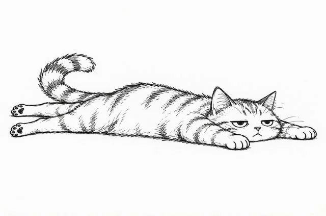 dramatic-flop-cat-doodle-drawing