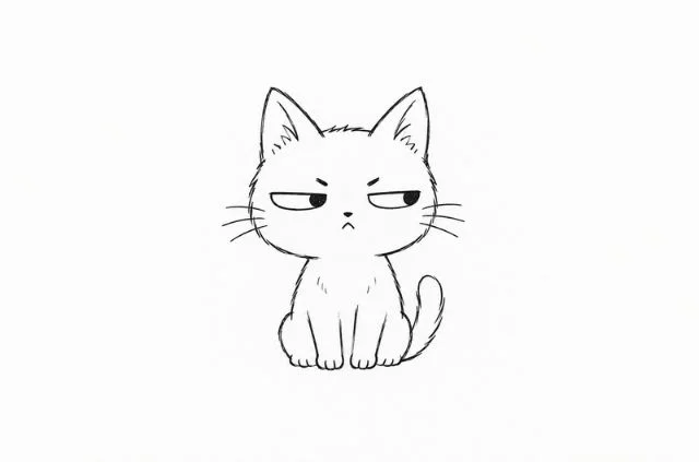 judgmental-cat-doodle